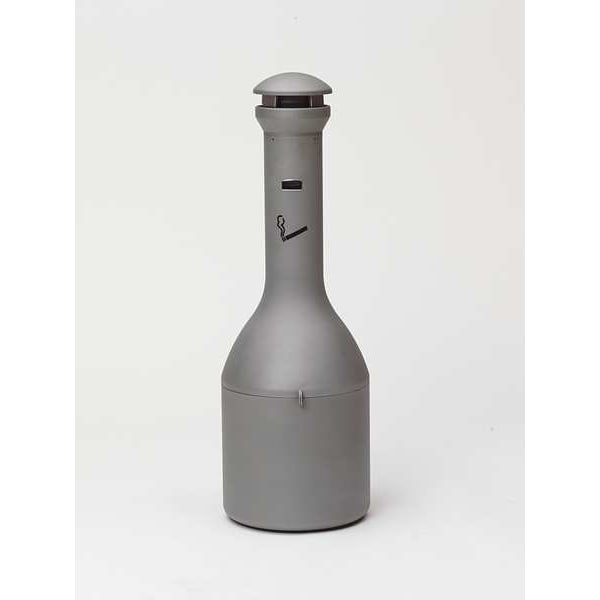 Cigarette Receptacle, 1-19/32 gal., Black