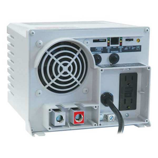 Inverter and Battery Charger, Polycarbonate Case, Sine Wave Form, 750W Nominal Output, 2 Outlets