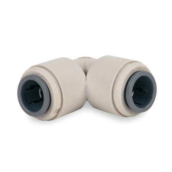 Acetal Copolymer Union Elbow, 90 Degrees, 3/16 in Tube Size