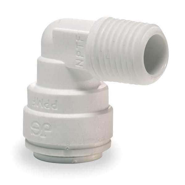 Acetal Copolymer Fixed Elbow, 90 Degrees, 1/4 in Tube Size