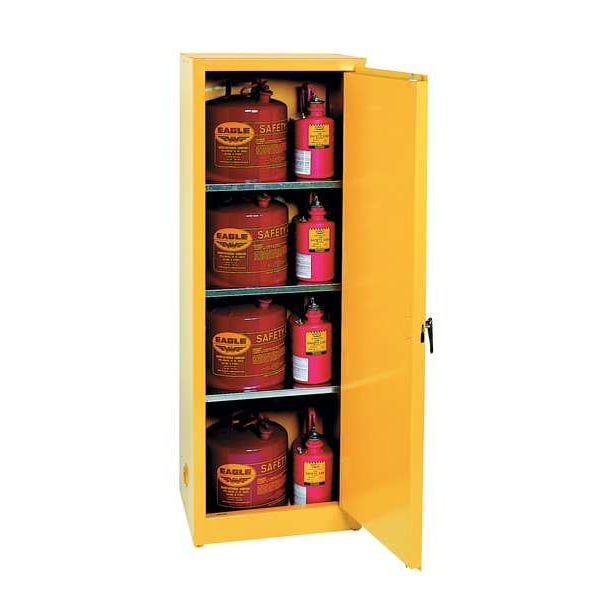 Flammable Safety Cabinet, 48 gal., Yellow