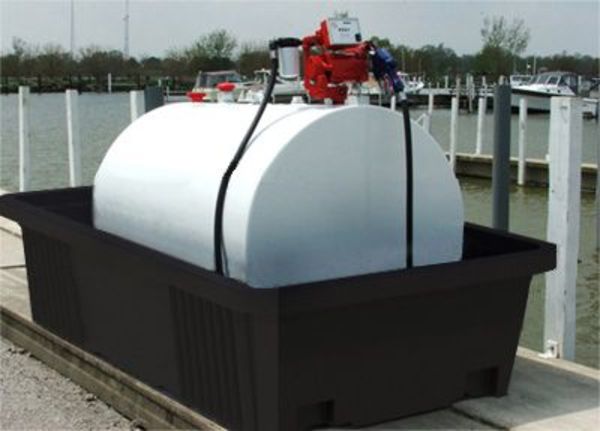 Tank Containment Unit, 750 gal Spill Capacity, 8000 lb., Polyethylene