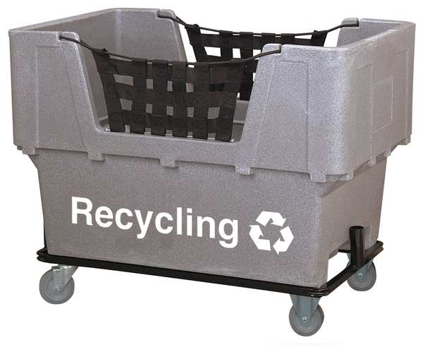 Material Handling Cart, Gray, Recycling