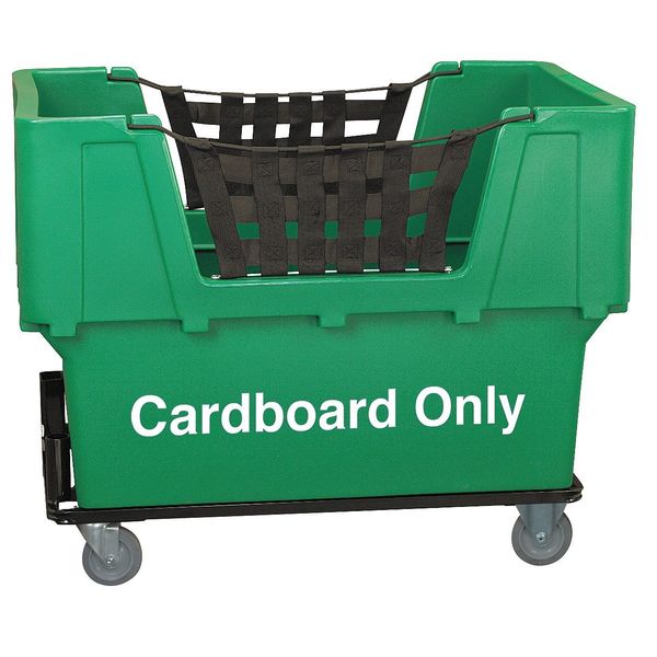 Matl Handling Cart, Cardboard Only, Green