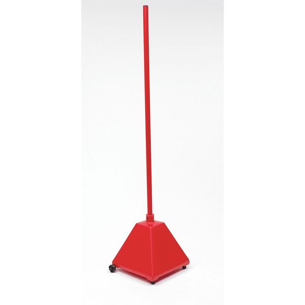 Sign Base, HDPE, Red