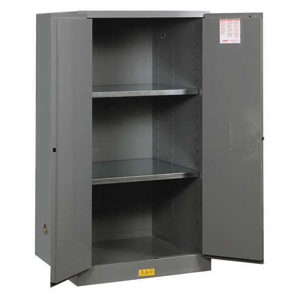 Flammable Safety Cabinet, 60 gal., Gray