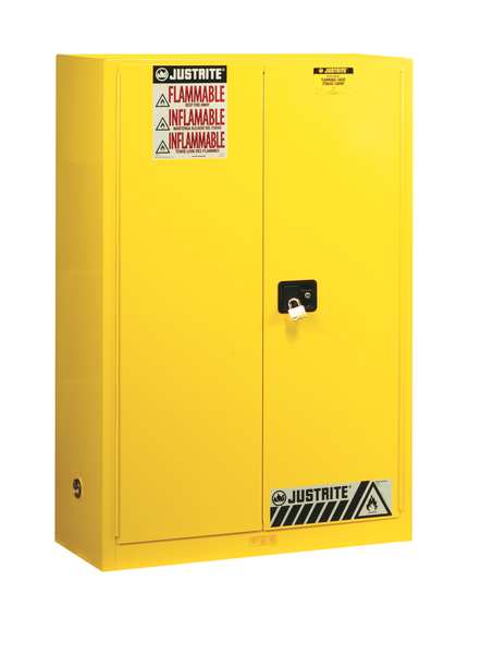 Flammable Safety Cabinet, 30 Gal., Gray