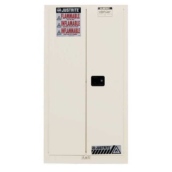 Flammable Safety Cabinet, 60 gal., White