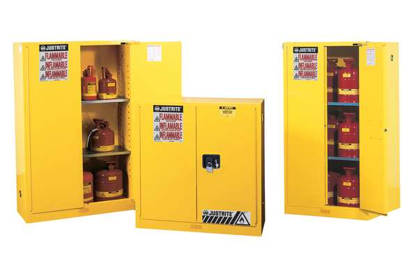 Sure-Grip EX Flammable Safety Cabinet, 30 Gal., Yellow