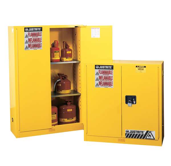 Sure-Grip EX Flammable Safety Cabinet, 30 Gal., Yellow