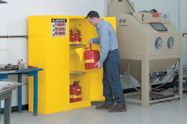 Sure-Grip EX Flammable Safety Cabinet, 45 gal., Yellow