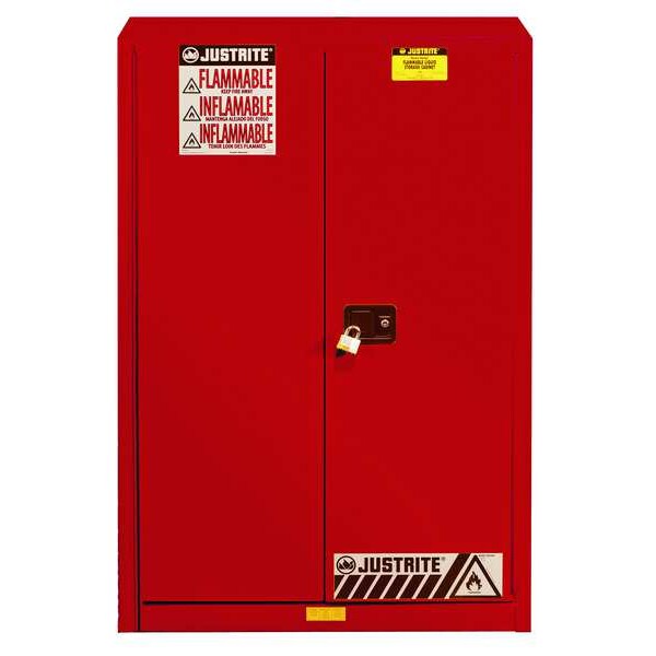 Sure-Grip EX Paints and Inks Cabinet, 45 gal., Red