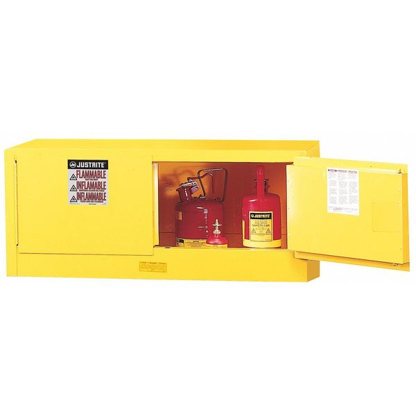 Sure-Grip EX Flammable Safety Cabinet, 12 Gal., Yellow