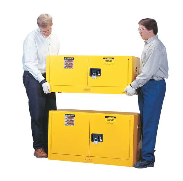 Sure-Grip EX Flammable Safety Cabinet, 12 Gal., Yellow