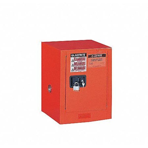 Flammable Safety Cabinet, 12 gal., Red