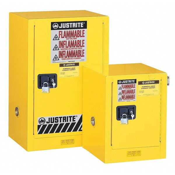 Sure-Grip EX Flammable Safety Cabinet, 12 gal., Yellow
