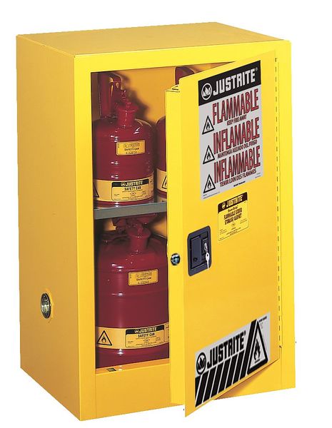 Sure-Grip EX Flammable Safety Cabinet, 12 gal., Yellow