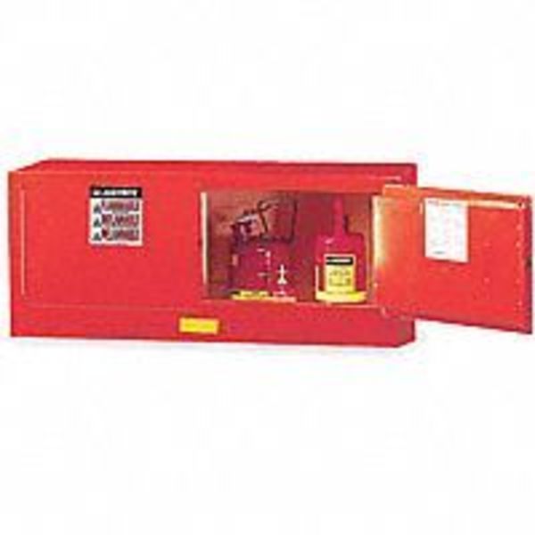 Flammable Safety Cabinet, 12 gal., Red, Width: 43