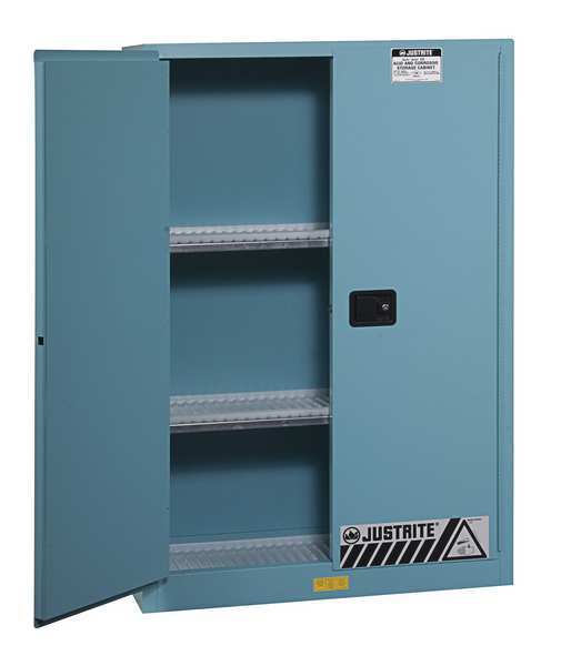 Corrosive Safety Cabinet, 45 gal., Blue