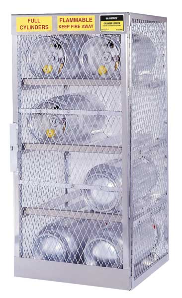 Gas Cylinder Cabinet, 30x32, Capacity 4