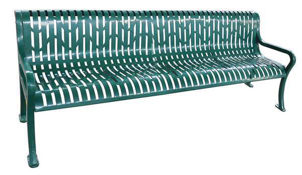 Outdoor Bench, 96-1/2 in. L, 33-1/4 in. H