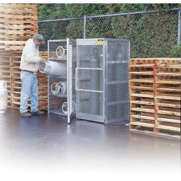 Gas Cylinder Cabinet, 30x65, Capacity 10