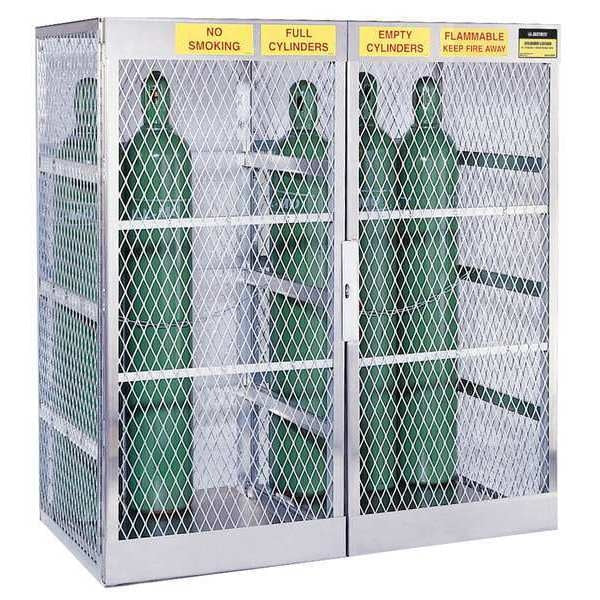Gas Cylinder Cabinet, 60x32, Capacity 20