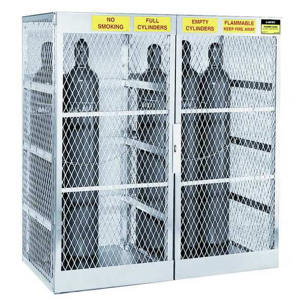 Gas Cylinder Cabinet, 60x32, Capacity 20