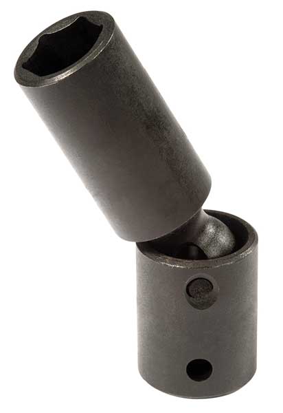Flex Impact Socket, 1/2 In Dr, 18mm, 6 pt
