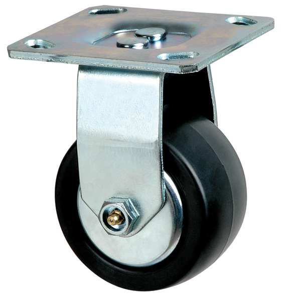 Rigd Plat Castr, Polyolefin, 4 in., 600 lb.