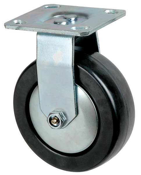 Rigid Plate Castr, Phenolic, 4 in., 600 lb.