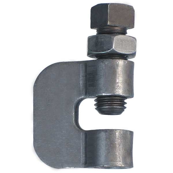 C Clamp w/Locknut, Rod Sz 3/8 In