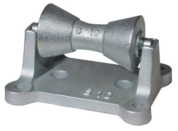 Pipe Roll Stand, Cast Iron, 2 To 3 1/2 In