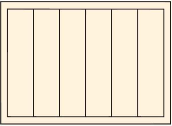Compartment Drawer with 6 compartments, Steel