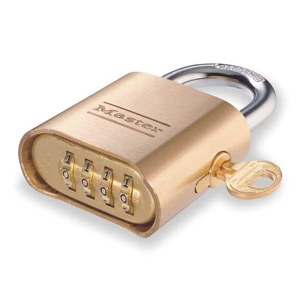 Combination Padlock, Bottom, Brass