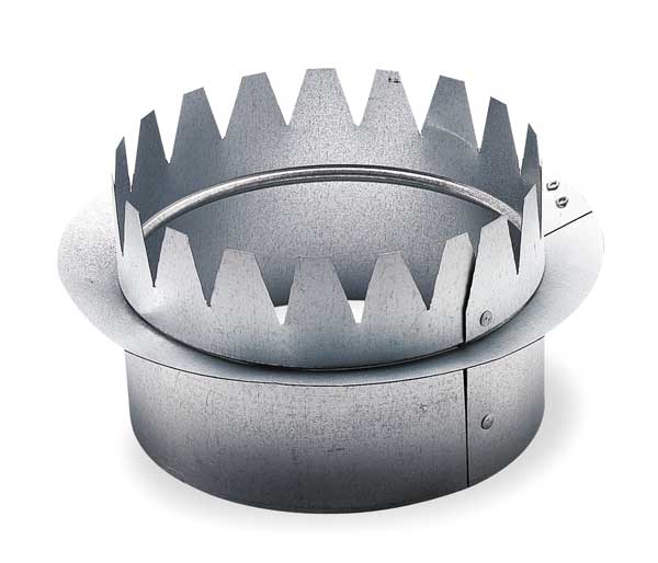 Snap On Collar, Round, Galvanized Steel