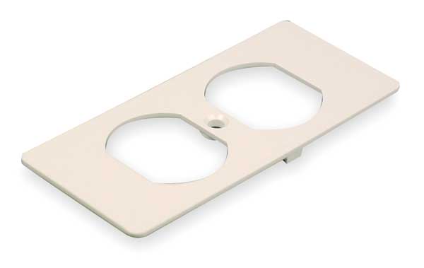 Duplex Receptacle Cover, Ivory