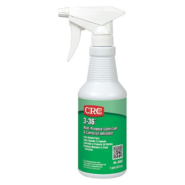 Multi-Purpose Lubricant and Corrosion Inhibitor, 3-36, -50 to 250 Degrees F, 16 oz Spray Bottle