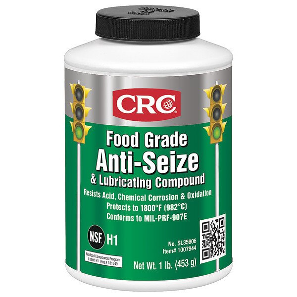 Food Grade Anti-Seize, H1 Food Grade, 16 oz Brush-Top Can, White