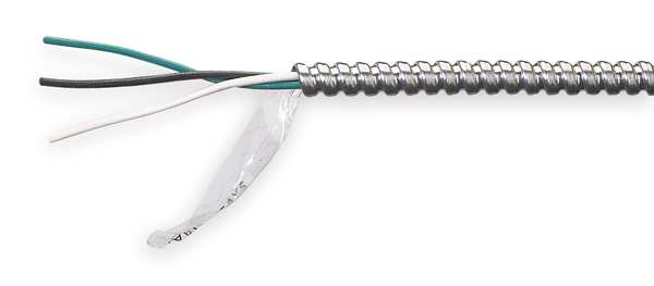 12 AWG 2 Conductor Armored Cable 20A 250 ft. SLVR