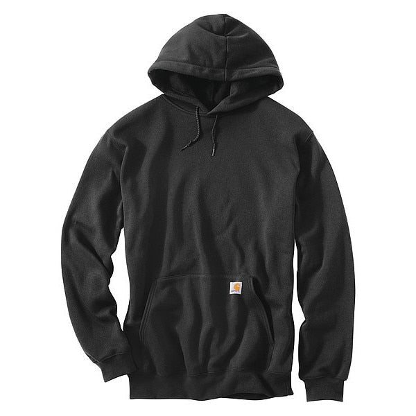 Hooded Sweatshirt, Black, Cotton/PET, 2XL