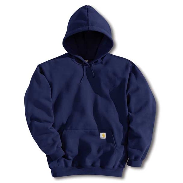 Hooded Sweatshirt, Navy, Cotton/PET, 3XL