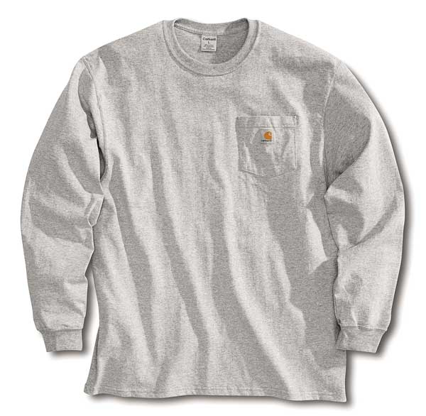 Long Sleeve T-Shirt, Heather Gray, XLT