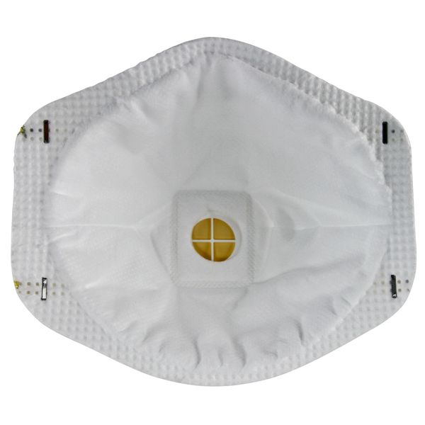 N95 Disposable Respirator, 8511, Cool Flow Exhalation Valve, Dual Headstrap, Nose Clip, Pack of 10