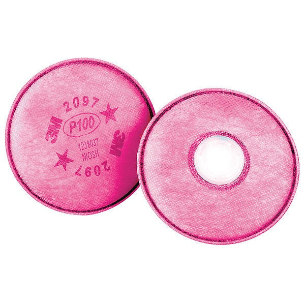 Filter, 3M 6000 Series, Nuisance Organic Vapor/P100, Bayonet, Magenta, 2 Pack