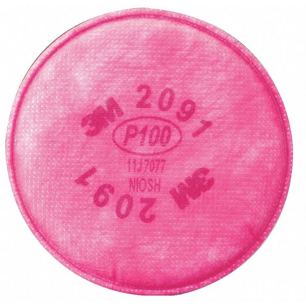 Filter, 3M 5000/6000/7000/FF-400 Series, P100, Bayonet, Magenta, 2 Pack