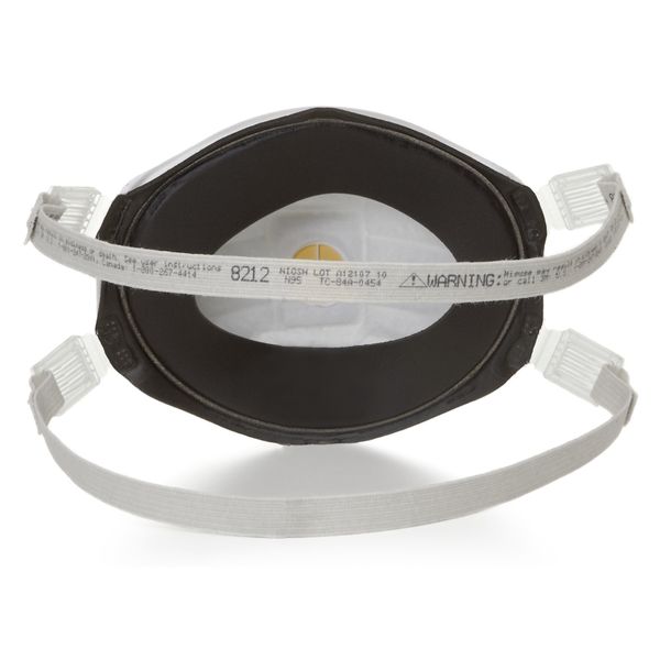 N95 Disposable White Particulate Respirator w/ Valve 10pk.