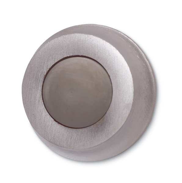 Convex Door Stop, Solid Brass, 1