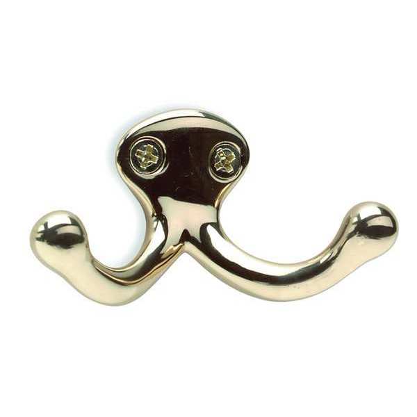 Coat and Garment Hook, 2 Ends, Aluminum