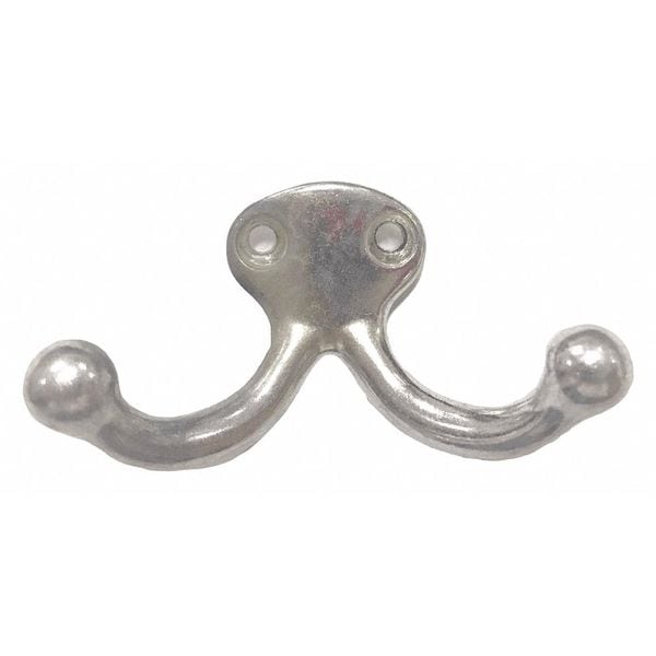 Coat and Garment Hook, 2 Ends, 1-1/2 In